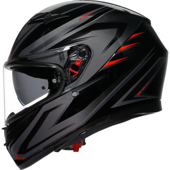 AGV K3 Helmet - Syth - Black/Red - 2XL 2118381004-021-XXL