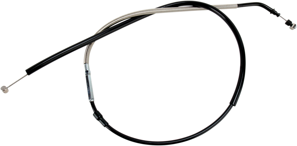 MOTION PRO Clutch Cable - +2" - Yamaha - Black Vinyl 05-0387