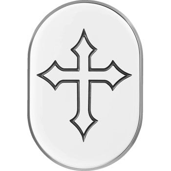 FIGURATI DESIGNS Antenna Cover - Right Rear Fender - Cross - Chrome FD41-AC-SS-RT