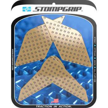 STOMPGRIP Traction Pad Tank Grips - Volcano - Clear - Ninja ZX-4R/RR 55-10-0204C
