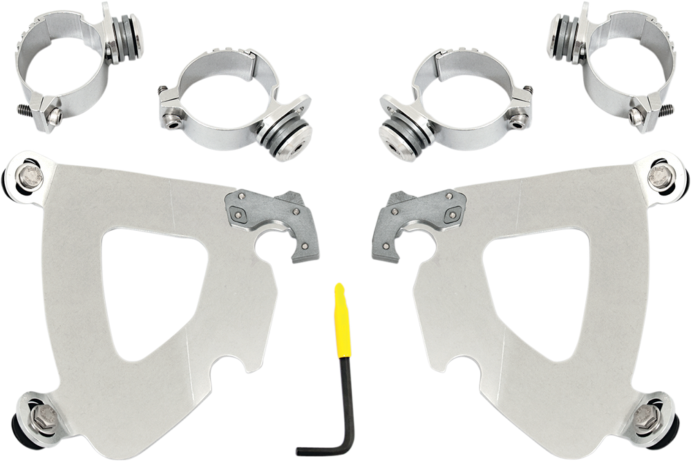 MEMPHIS SHADES Gauntlet Mounting Kit - Polished - FXD MEK1993