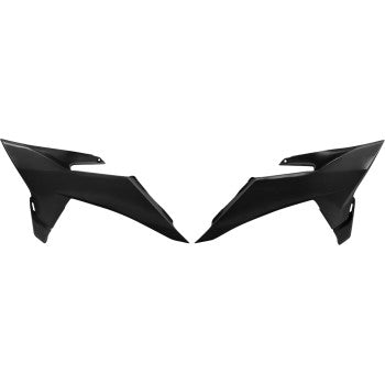 UFO Radiator Covers - Black - KTM KT05025#001