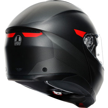 AGV Tourmodular Helmet - Frequency - Matte Gunmetal/Red - Small 211251F2OY00510