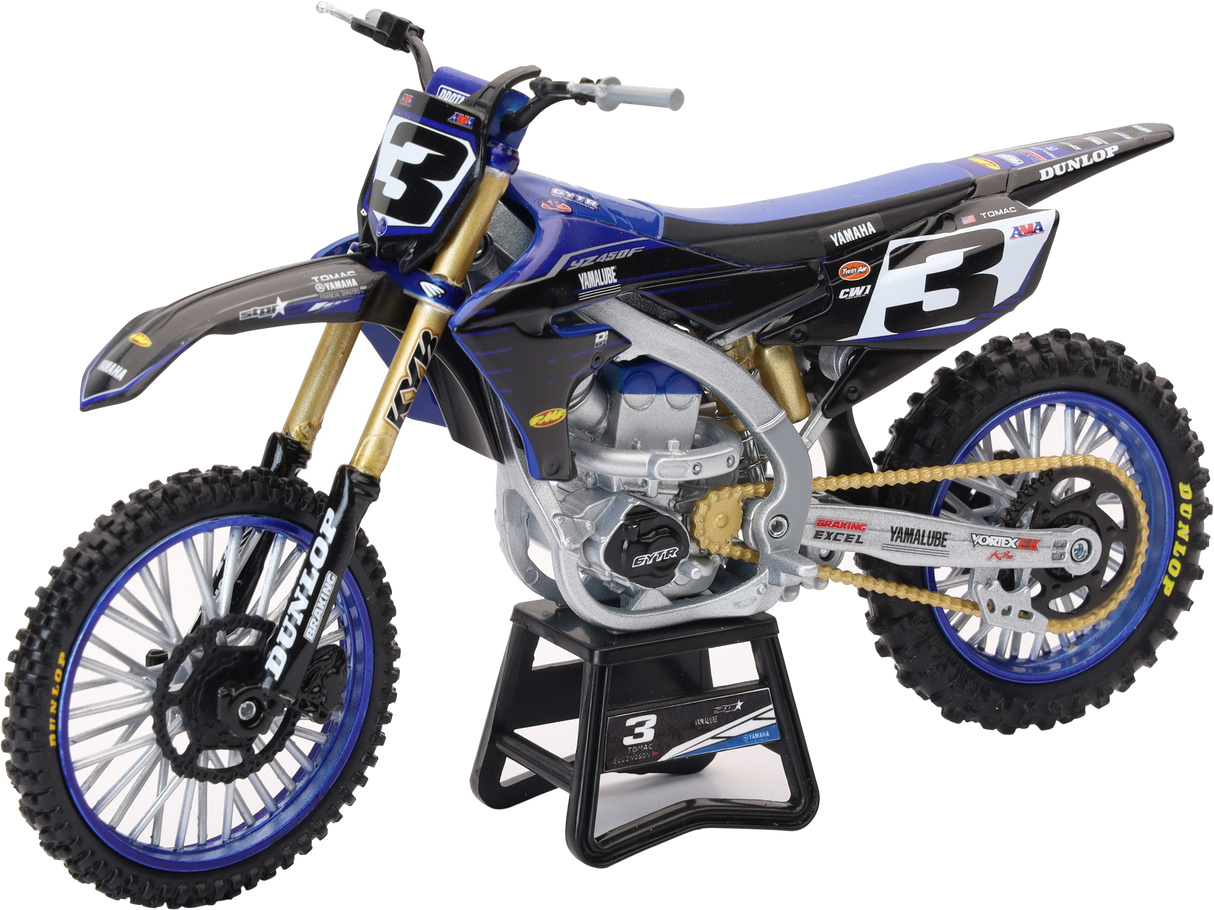 NEW-RAY1:12 Scale Yamaha Team Yz450f Eli Tomac #3 W/#1 Sx/Mx58323