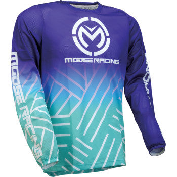 MOOSE RACING Sahara Jersey - Purple/Turquoise - 2XL 2910-7928
