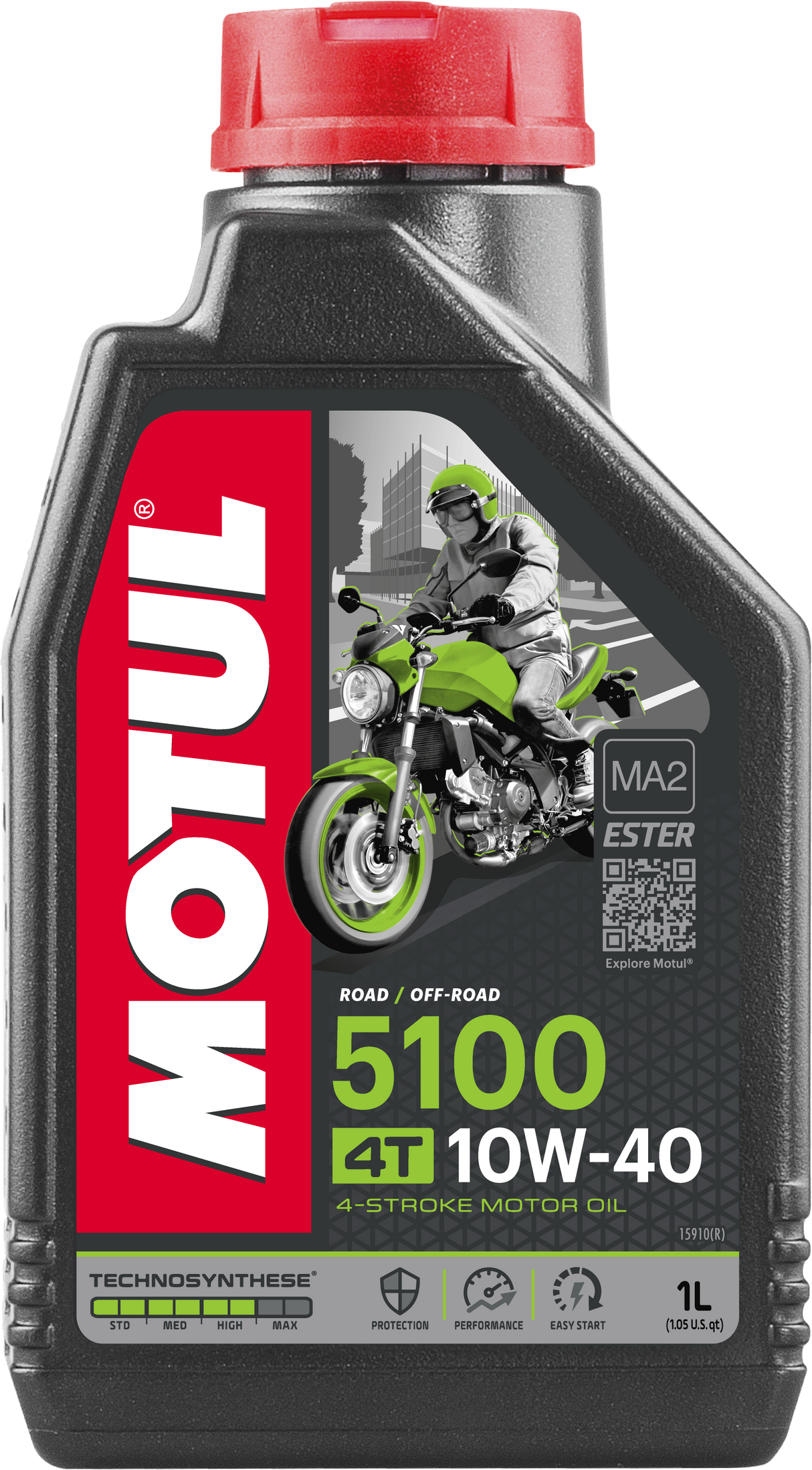 MOTUL5100 Ester/Synthetic Engine Oil 10w40 1 Lt104066
