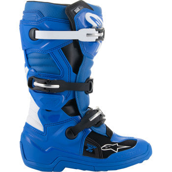 ALPINESTARS Youth Tech 7S Boots - Blue/Black/White - US 5 2015017-712-5