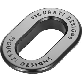 FIGURATI DESIGNS Antenna Ring - Left Rear Fender - Smooth - Black FD60-ANTRG-BK-LT