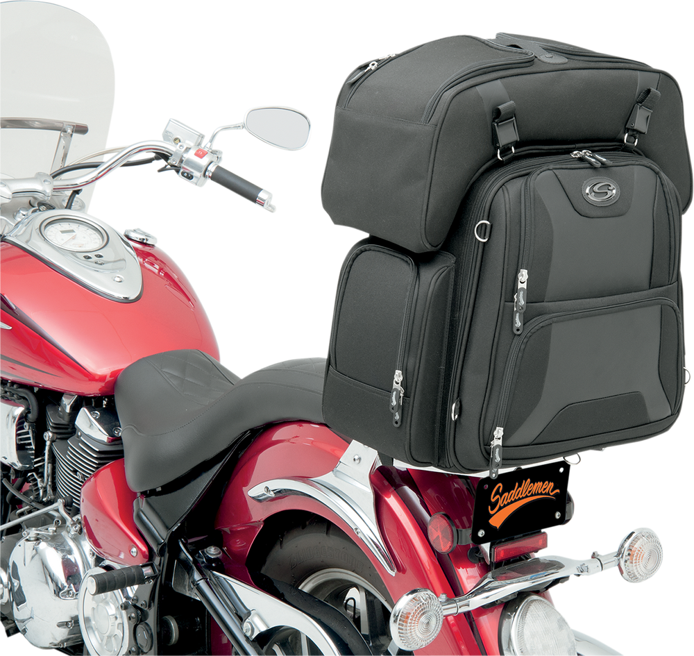 SADDLEMEN FTB3600 Sport Sissy Bar and Combo Bag EX000698