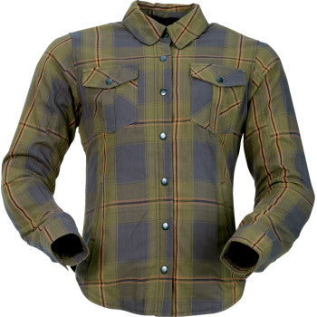 Z1R Women's Ashwood Flannel - Olive - 2W 3041-0690