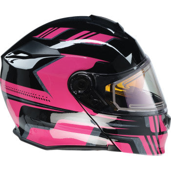 Z1R Solaris 2.0 Helmet - First Tracks - Electric - Dual Pane - Black/Pink - XL 0120-0847