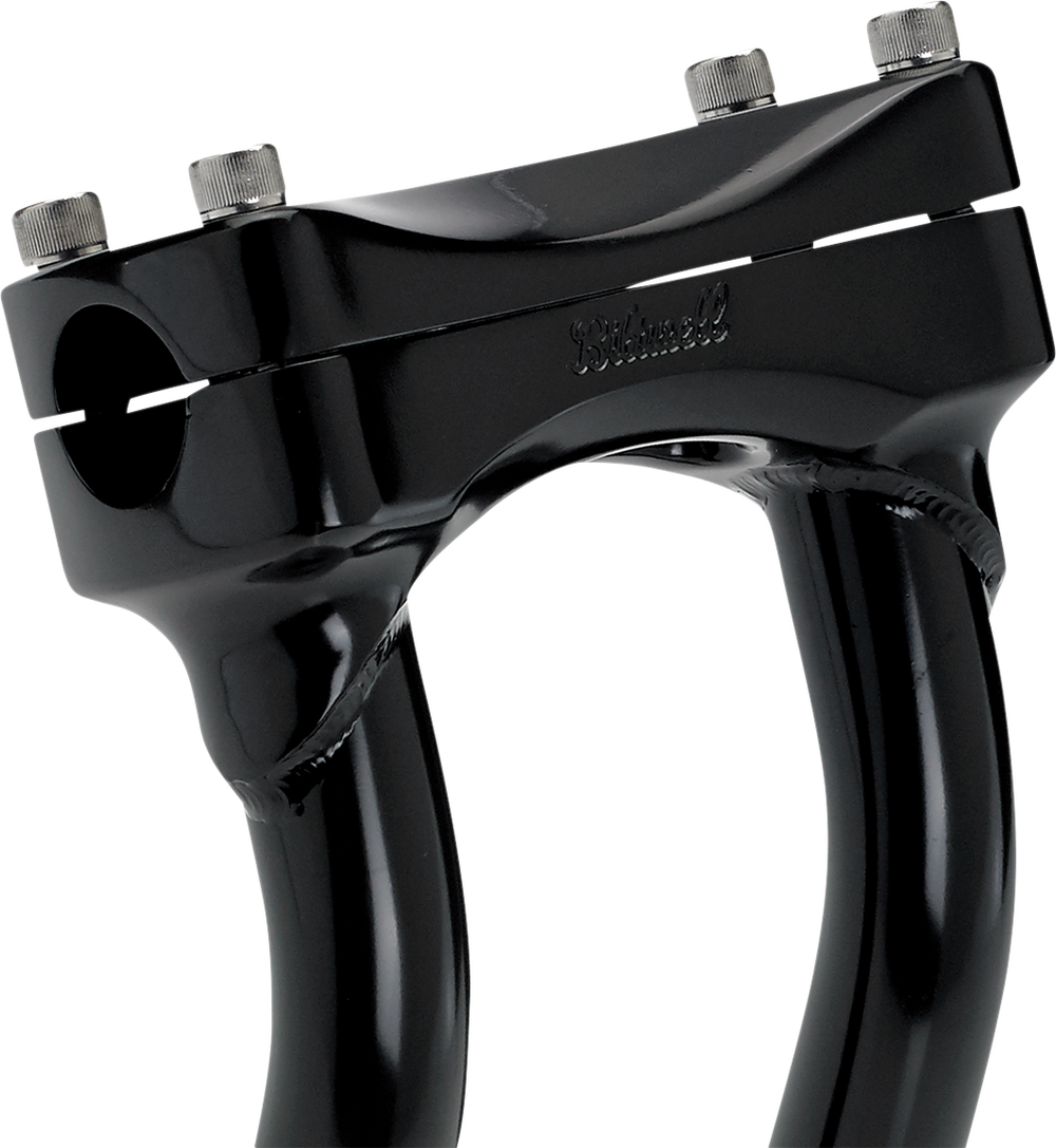 BILTWELL Risers - Murdock - Oversized - Pullback - 8" - Black 6414-201-08