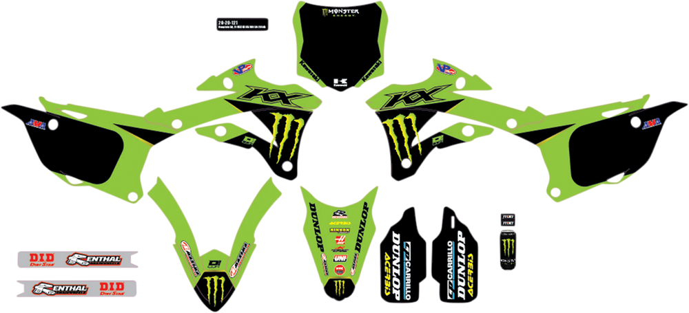 D'COR VISUALS Graphic Kit - Monster Energy 20-20-121