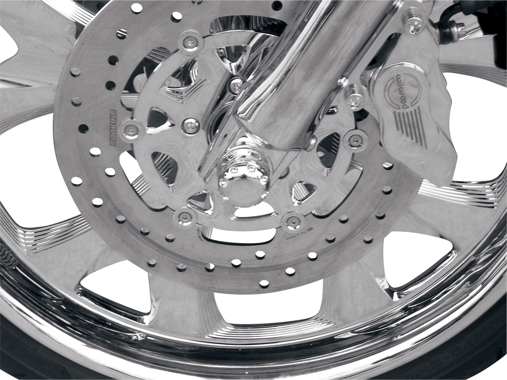 COVINGTONS Axle Cap - Front - Dimpled - Chrome C0010-C
