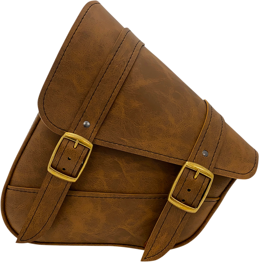 WILLIE & MAX LUGGAGE Softail Swing Arm Bag - Brown 59777-08