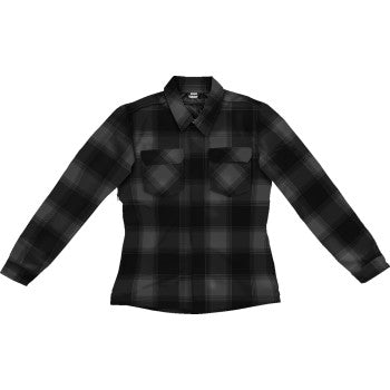 ICON Women's Fallblock CX Flannel Jacket - Black - 2XL 2822-1674