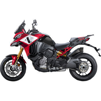 STOMPGRIP Traction Pad Tank Grips - Volcano - Black - Multistrada V4/S/Sport 55-10-0185B