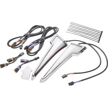 CIRO Quill™ Fairing Light - w/Turn Signal - Chrome - FLHX 12200