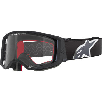 ALPINESTARS GOGGLES Supertech Goggle - Corp - Black/Gray - Clear 5100125-1507