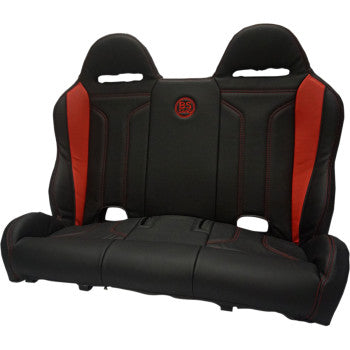 BS SAND Performance Bench Seat - Black/Red - Maverick X3 '16-'20 PEBERDDTX