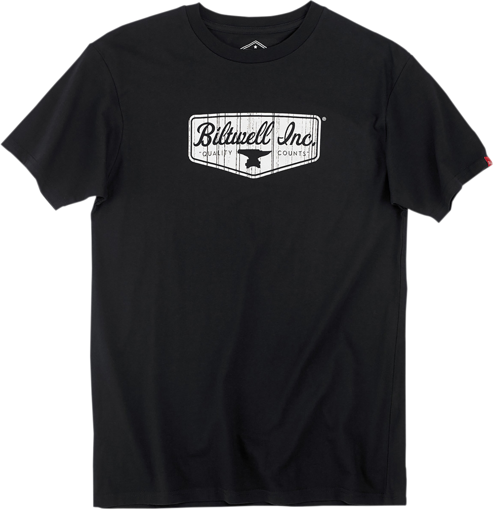 BILTWELL Shield T-Shirt - Black - 2XL 8101-001-006