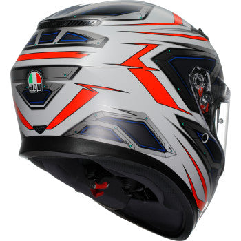 AGV K3 Helmet - Space - Matte White/Red Fluo - Small 2118381004-020-S
