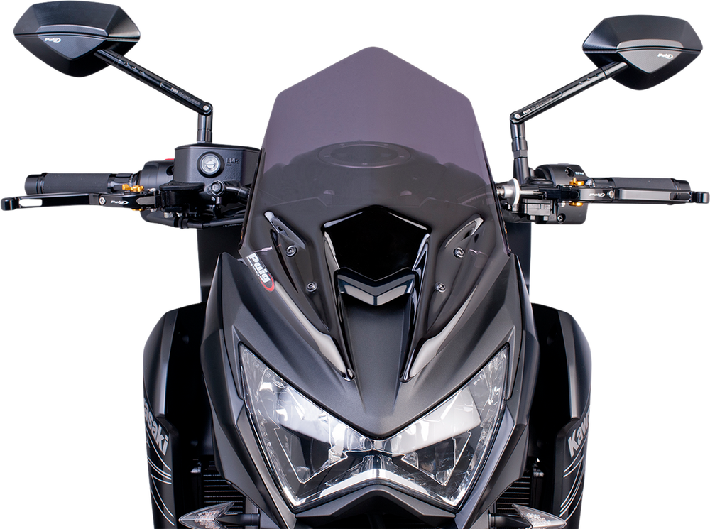 PUIG HI-TECH PARTS New Generation Windscreen - Black - Z800 6401F