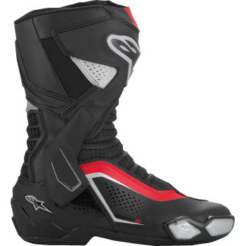 ALPINESTARS SMX-6 V3 Vented Boots - Black/Silver/Red - US 12/EU 47 2223225-199-47