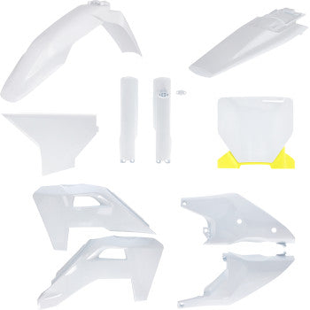 ACERBIS Full Body Kit - '25 OEM White/Yellow - Husqvarna - FC/FX/TC/TX 2986848211