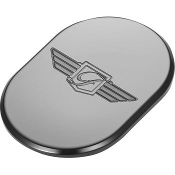 FIGURATI DESIGNS Antenna Cover - Left Rear Fender - FD Logo - Black FD-01-AC-BLK-LT