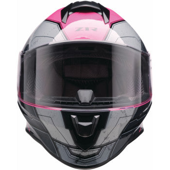 Z1R Youth Warrant 2.0 Helmet - Sentinel - Black/Pink - Medium 0102-0296