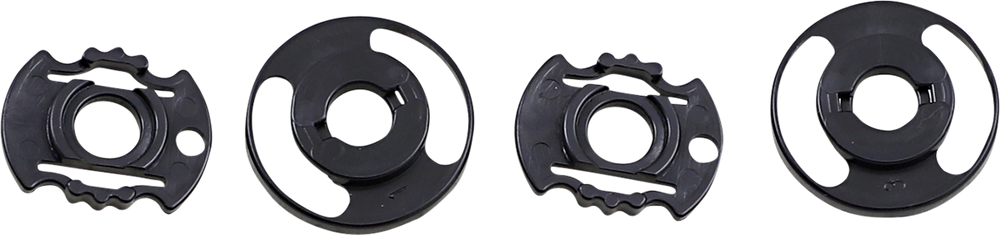 BILTWELL Gringo S/Lane Splitter Base Plate - Gen 2 - Black - Pair 0034-24