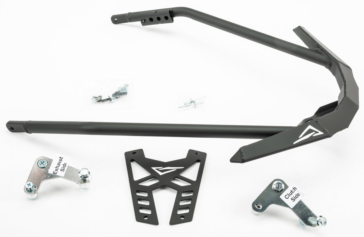 SPG Bumper Front Pol Axys Bk With Support PFB350-FBK