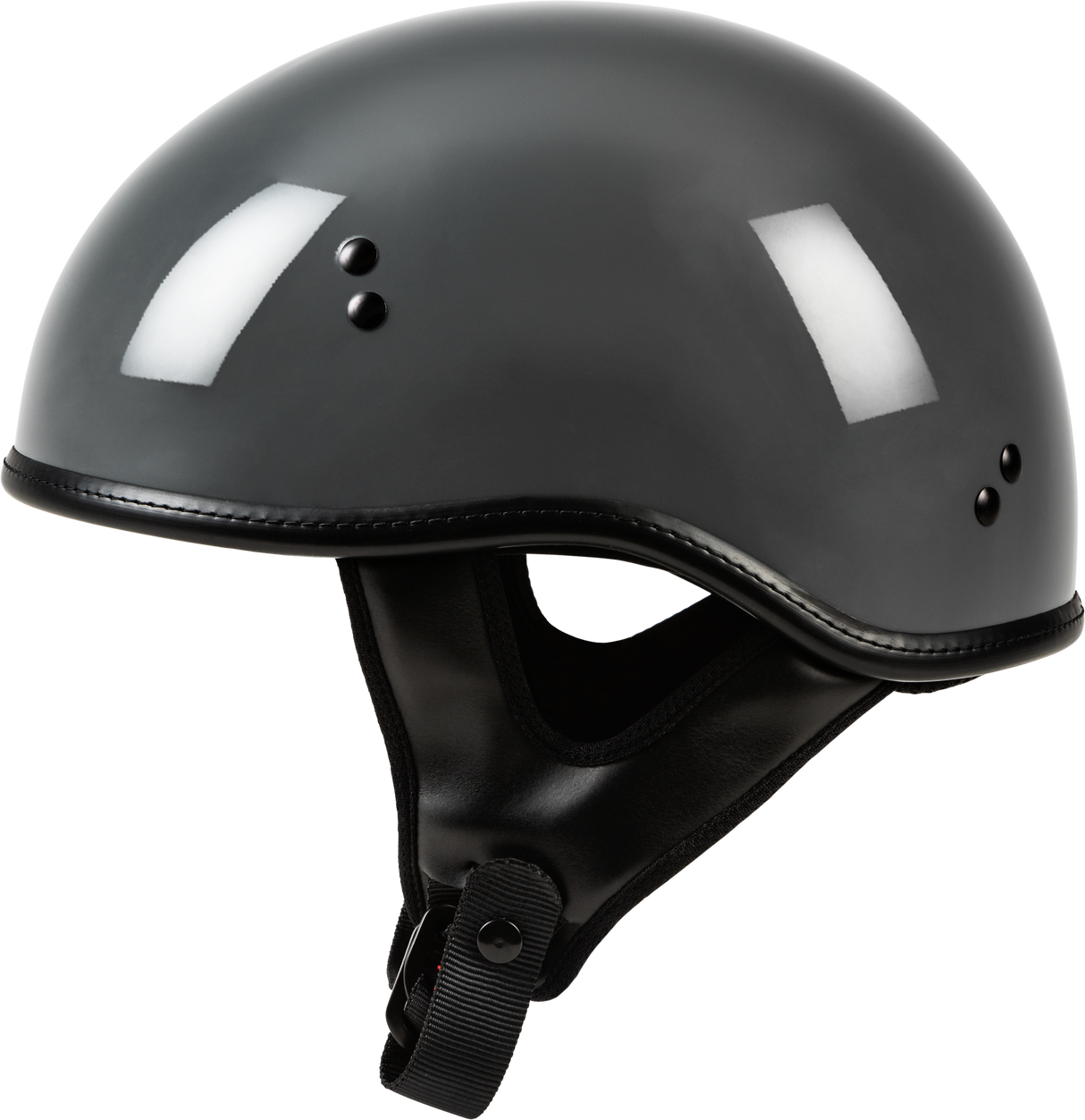 HIGHWAY 21 .357 Solid Half Helmet Grey Lg F77-1103L