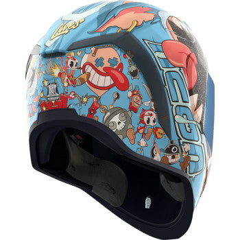 ICON Airform™ Helmet - 9 Lives - Blue - Large 0101-17386