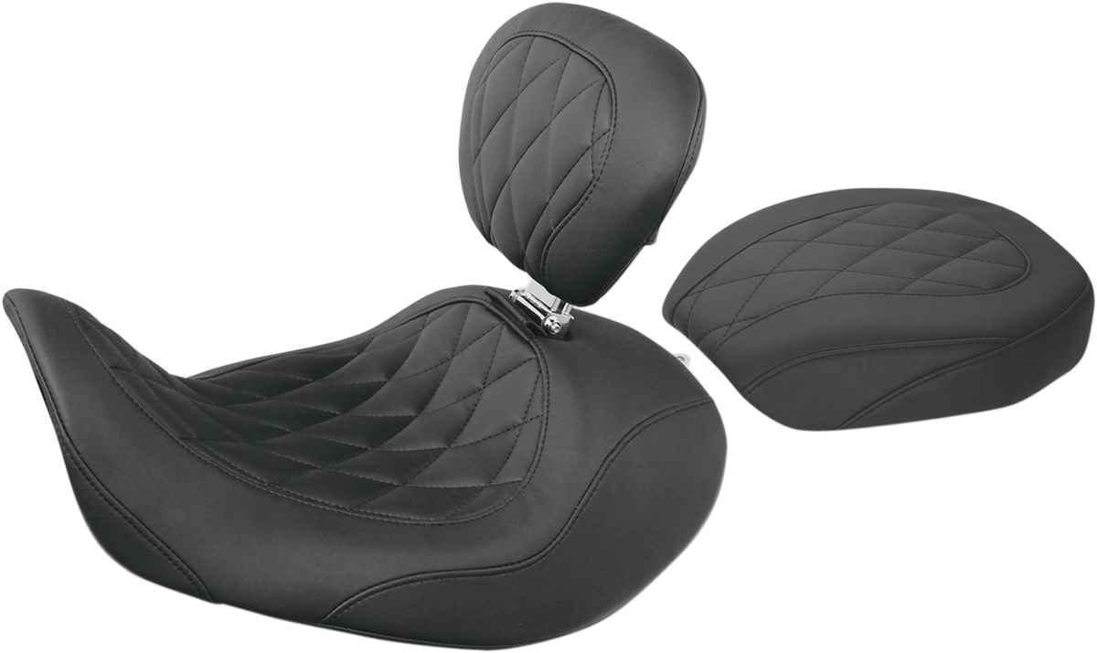 MUSTANG Wide Tripper Forward Solo Seat - Dyna 76707