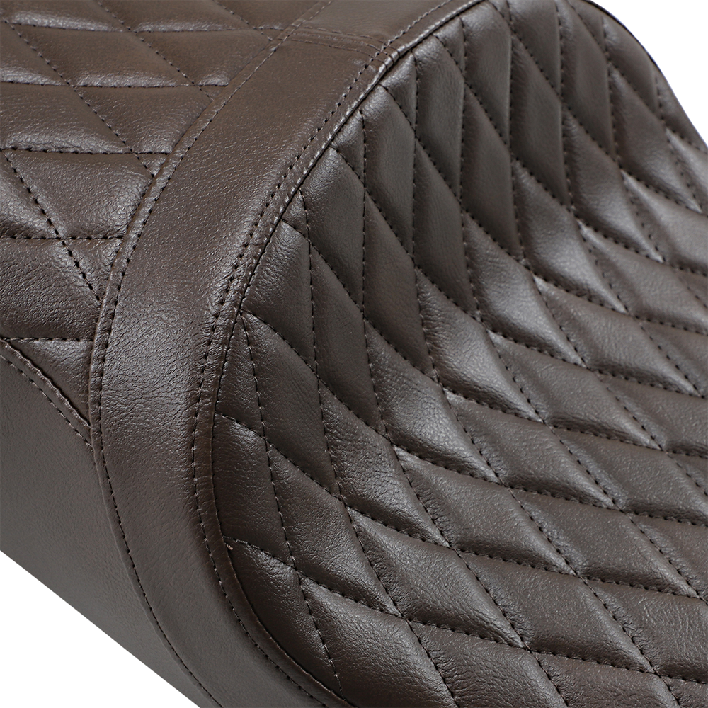 Z1R Low TR Seat - Diamond - Brown - Vinyl 0810-2219