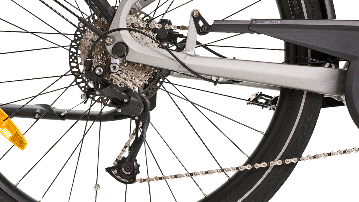 IGO ELECTRIC BIKES Discovery Yorkville LS E-Bike - Platinum - Hybrid 100-222-000