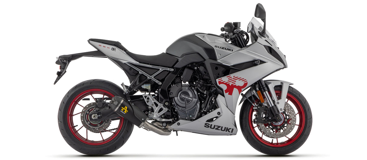 71979PKN Arrow Works HOMOLOGATED NICHROM "DARK" full system with Catalytic converter  SUZUKI GSX-8S /R 2022-2025