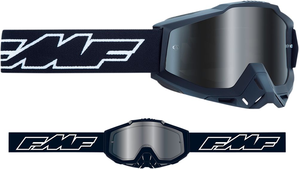 FMF PowerBomb Goggles - Rocket - Black - Silver Mirror F-50037-00001 2601-2979
