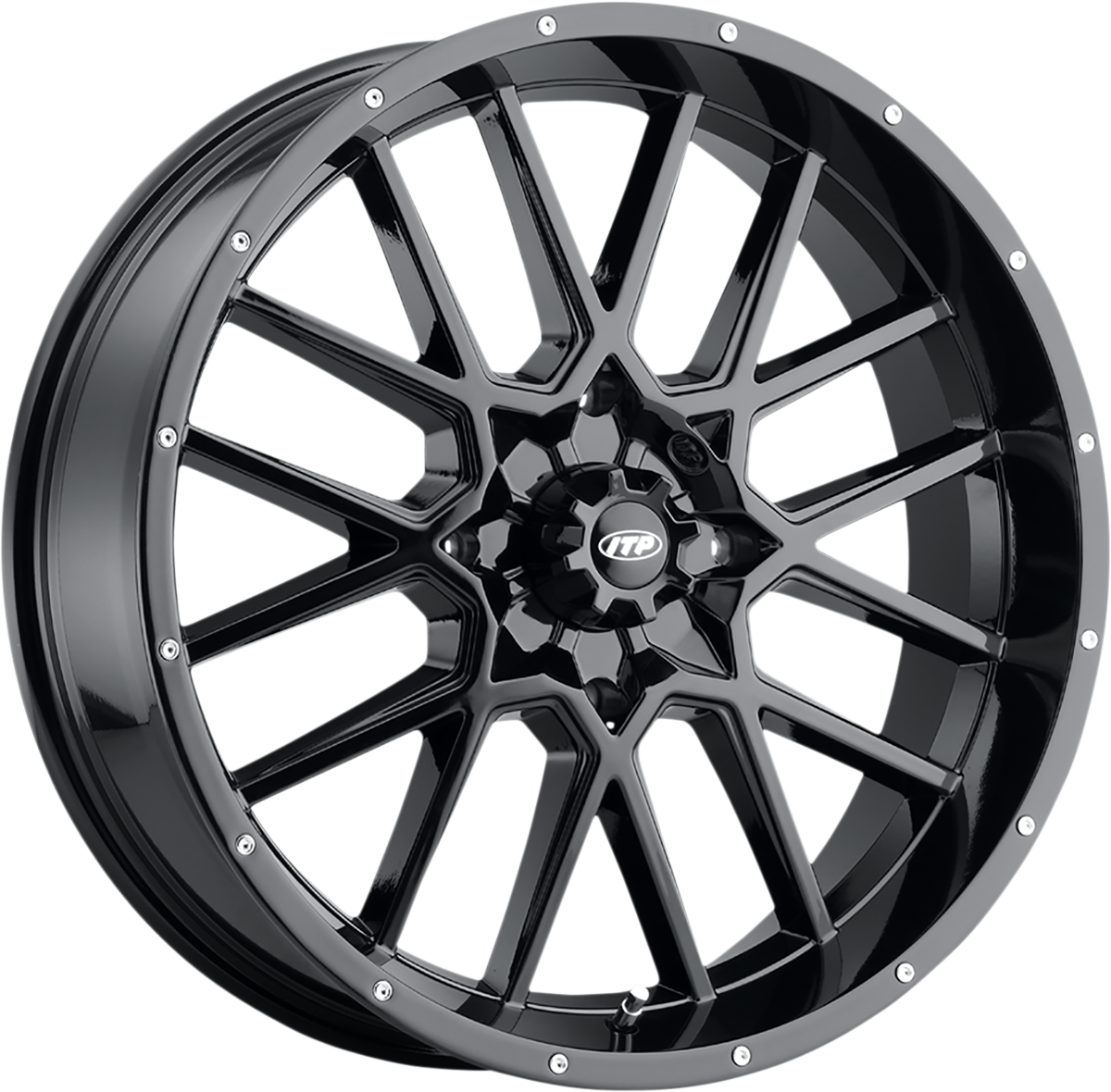 ITP Wheel - Hurricane - Front/Rear - Black - 20x6.5 - 4/137 - 4+2.5 (+10 mm) 2022517705B
