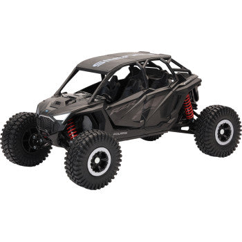 NEW RAY TOYS Polaris RZR Pro R4 Rock Crawler - 1:18 Scale - Stealth Black 58466B