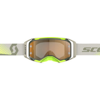 SCOTT Prospect 2.0 AMP Goggle - Kaki Green/Neon Yellow - Gold Chrome Lens 421478-7701324