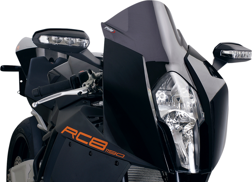 PUIG HI-TECH PARTS Race Windscreen - Dark Smoke - RC8 4944F