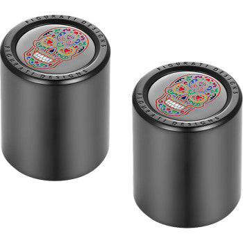 FIGURATI DESIGNS Docking Cover - Medium - Black - Sugar Skull FD30-DC-27-30-BLK