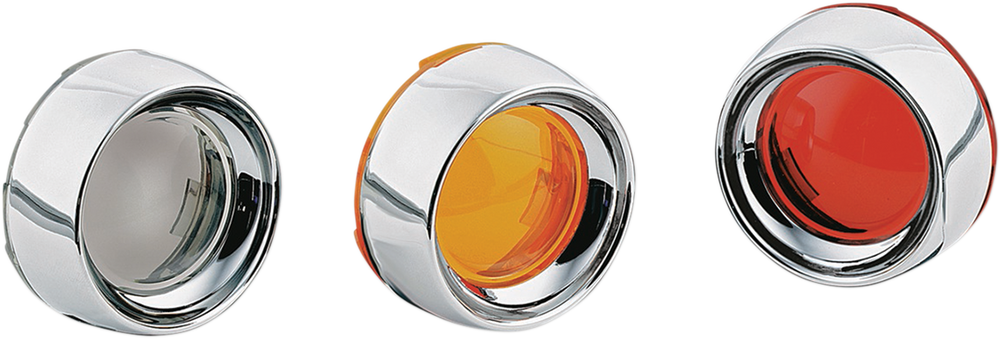 KURYAKYN Deep Dish Bezels - Chrome/Smoke Lens 2107