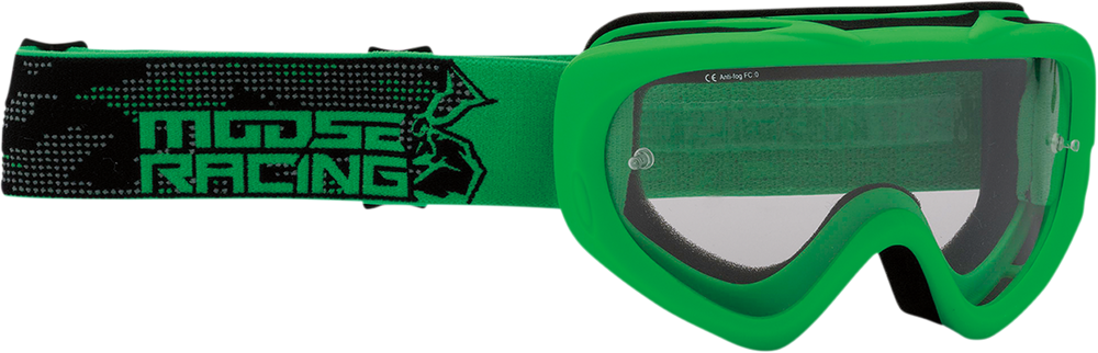 MOOSE RACING Youth Qualifier Goggles - Agroid - Green 2601-2662