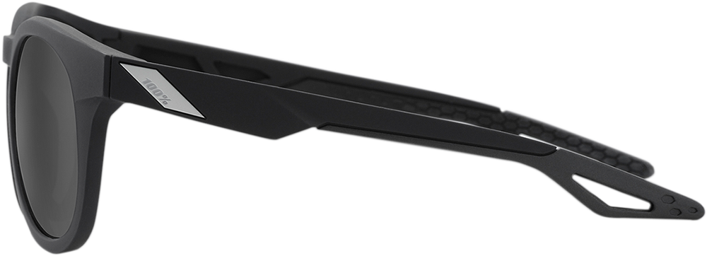 100% Campo Sunglasses - Matte Black - Smoke 61026-019-57