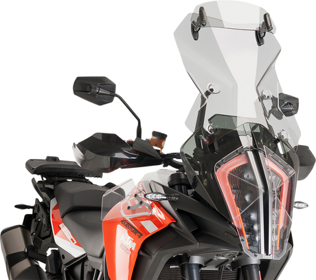 PUIG HI-TECH PARTS Touring Windscreen w/ Visor - Smoke 9714H