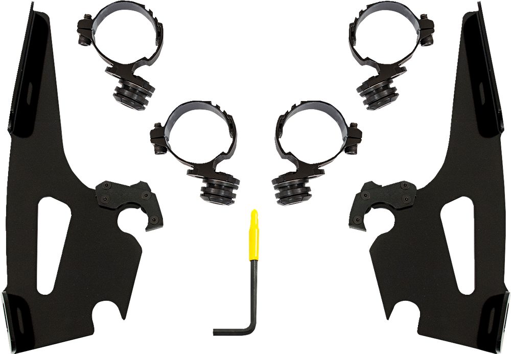 MEMPHIS SHADES Batwing Mounting Kit - Black - Honda MEB2067